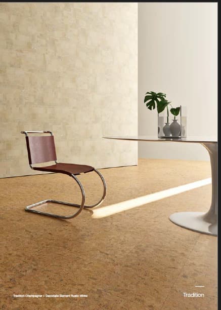 Granorte cork chair and decorative wall